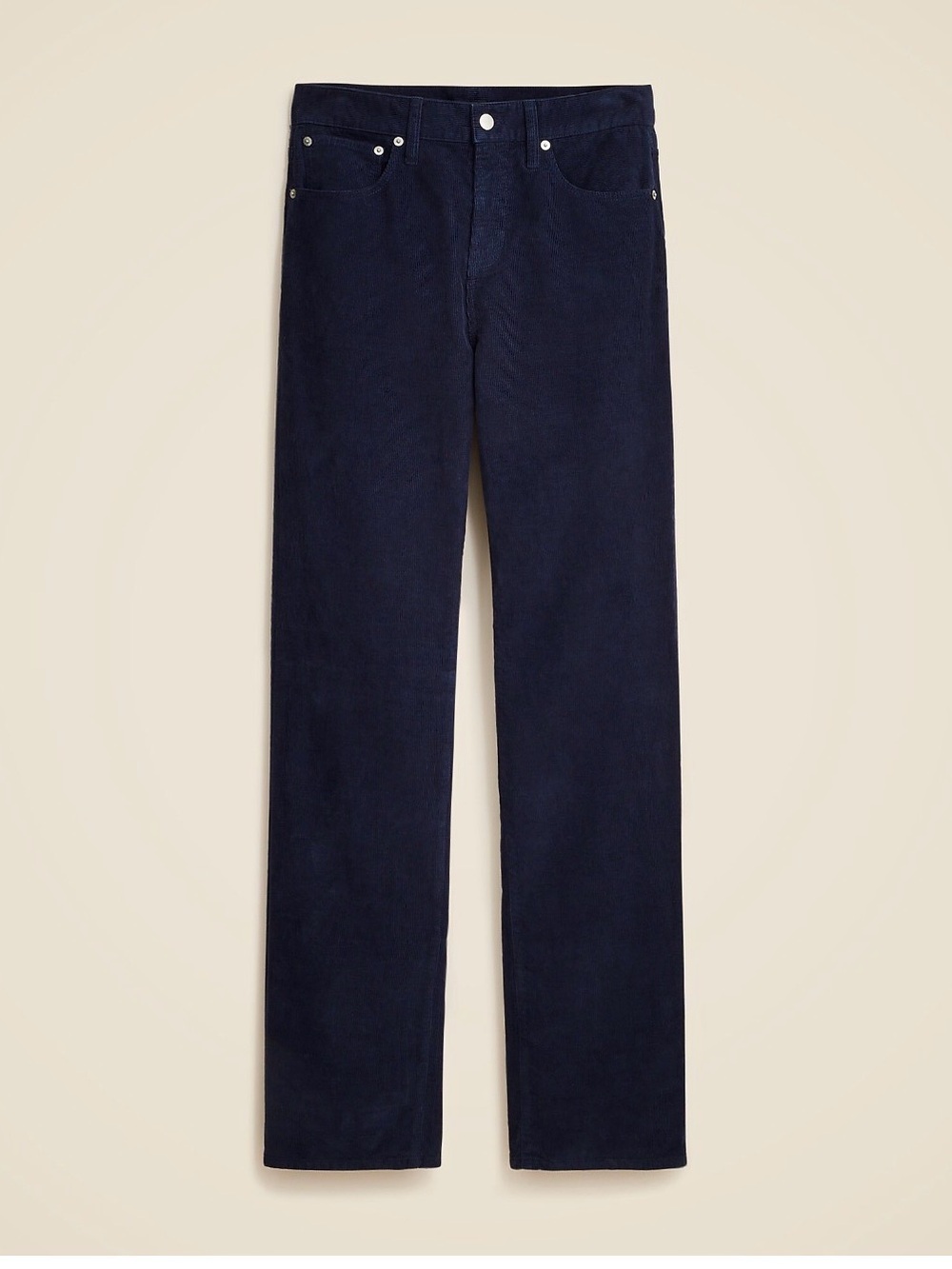 Jcrew Navy Corduroy Straight-Leg Pants